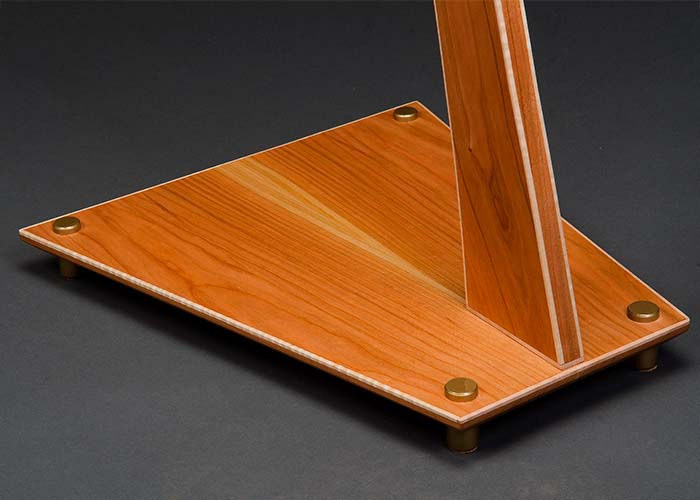 Cherry SM Guitar Stand with Curly Maple Edge Binding.